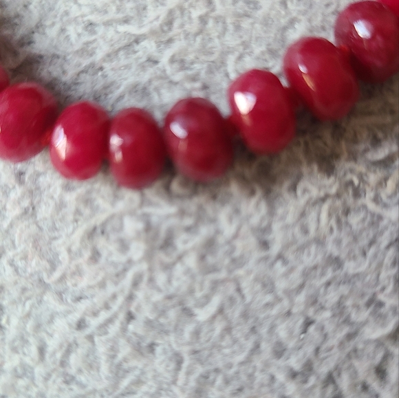 Beautiful Red Ruby Necklace - Picture 2 of 2